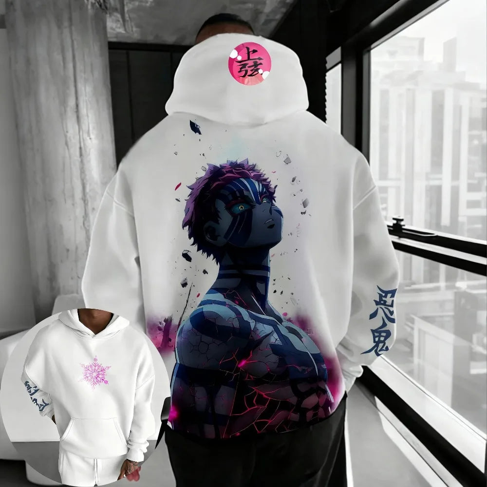 Demon Slayer Men's Hoodie Sweater Tanjiro Kamado Japan Anime Spring Autumn New Boys Children's Long-sleeved Parent-child Outfit