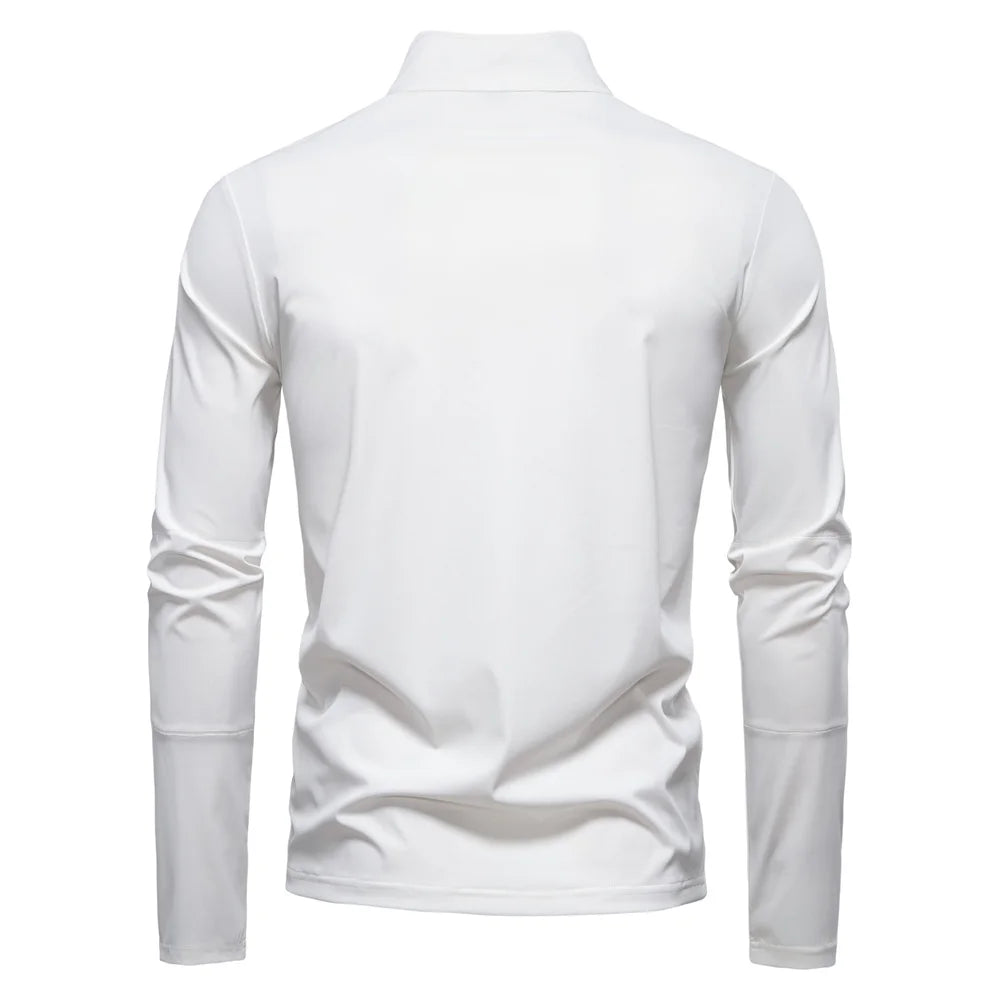 2025 Men's Spring Lightweight Breathable UV Protection Sun Shirt for Outdoor Activities Male T Shirt