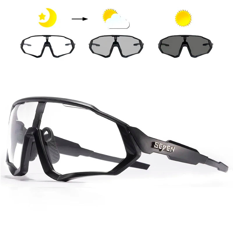 Photochromic Cycling Glasses Bicycle for Outdoor Sports Sunglasses MTB Road Goggles Bike Eyewear Men Women Cycl Equipment
