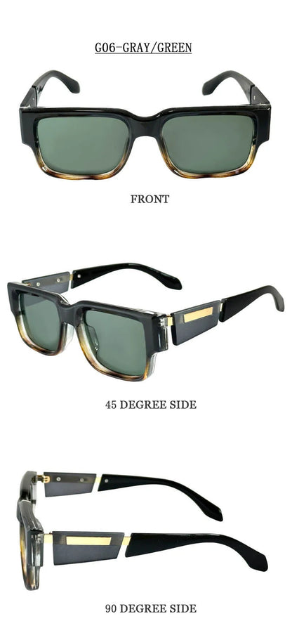 Square Sunglass Men Vintage Luxury Sunglasses Women 2025 Retro Fashion Glasses Vacation Gafas De Sol Hombre Lunette Soleil Femm