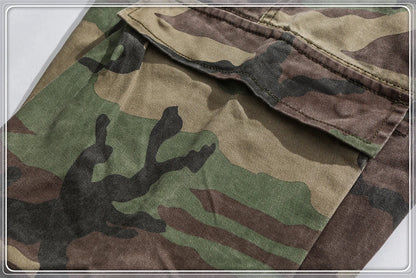 Fashion High Quality Camo Tactical Cargo Pants American Streetwear Casual Trousers Men Clothing Japanese Harajuku Joggers Male