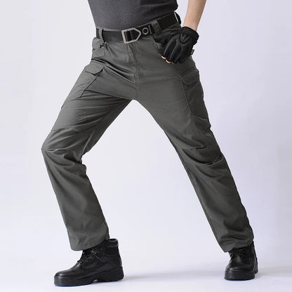 2024 new Tactical Cargo Pants Men Outdoor Waterproof SWAT Combat Camouflage Trousers Casual Multi Pocket Male Work Joggers