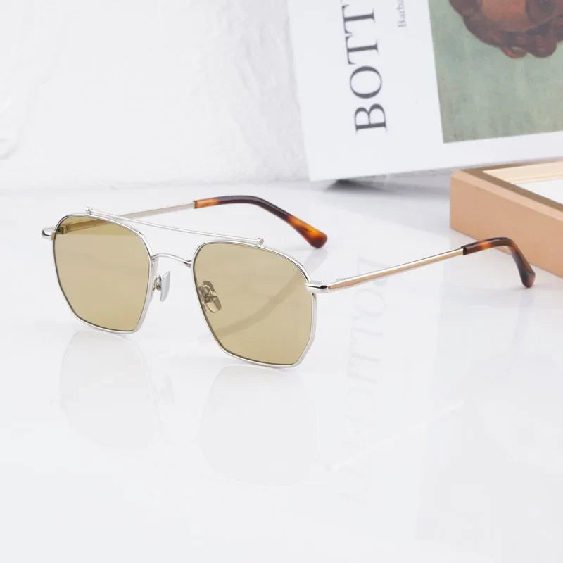 Designer Women's Sunglasses Bowie Big Square Alloy Fashion Street High Quality Luxury Design Classical Ultralight UV400 Glasses