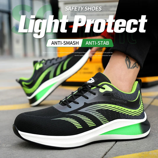 iron toe safety shoes for men women good quality work shoes with protection puncture proof working sneakers with metal toe boots