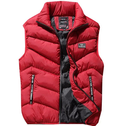 8XL 7XL Plus size vest men Brand Men Jacket Sleeveless Vests Winter Jackets man Casual Coats Men's Vest Cotton Thicken Waistcoat