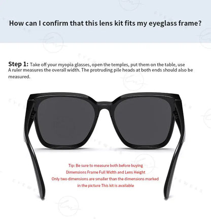 Brand Oversized Frame Cover Optical Glasses Trend Fit Over Sunglasses For Men Women Polarized TR-90 Anti-Glare UV400 Eyewear