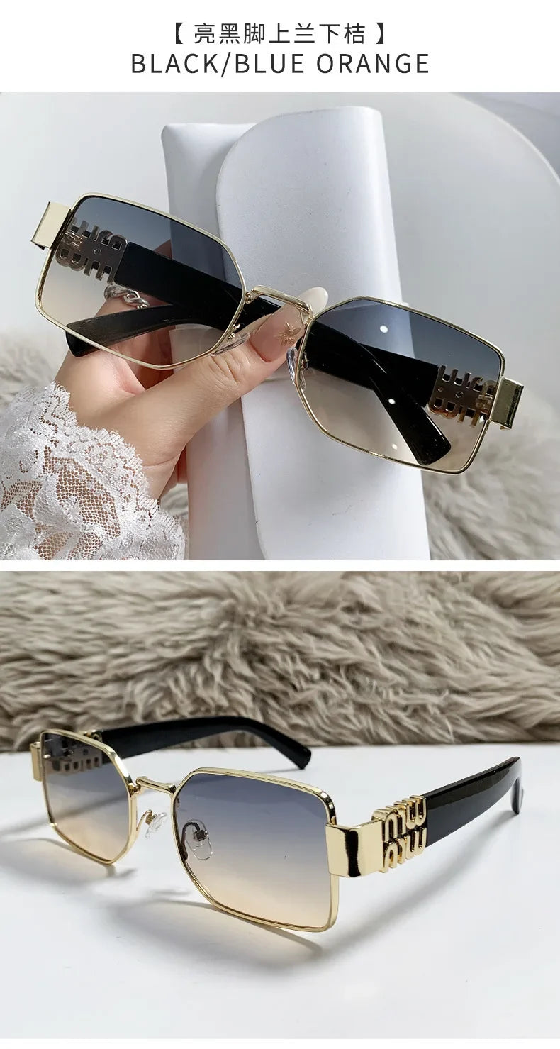 Metal Women's Sunglasses High Quality High Sense Trend Street Sun Glasses Girls Sunshade Glasses UV400