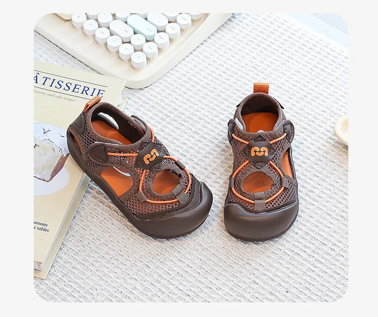 Boys Girls Recycled Adventure Sandals 2026 New Summer Kids Sporty Sandals Non-slip Versatile Chic Outdoor Barefoot Hiking Shoes