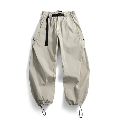 Mens Outdoor Water Resistant Quick Dry Cargo Jogger Pants Loose Fit Lightweight Breathable Streetwear Trendy Summer Casual Baggy
