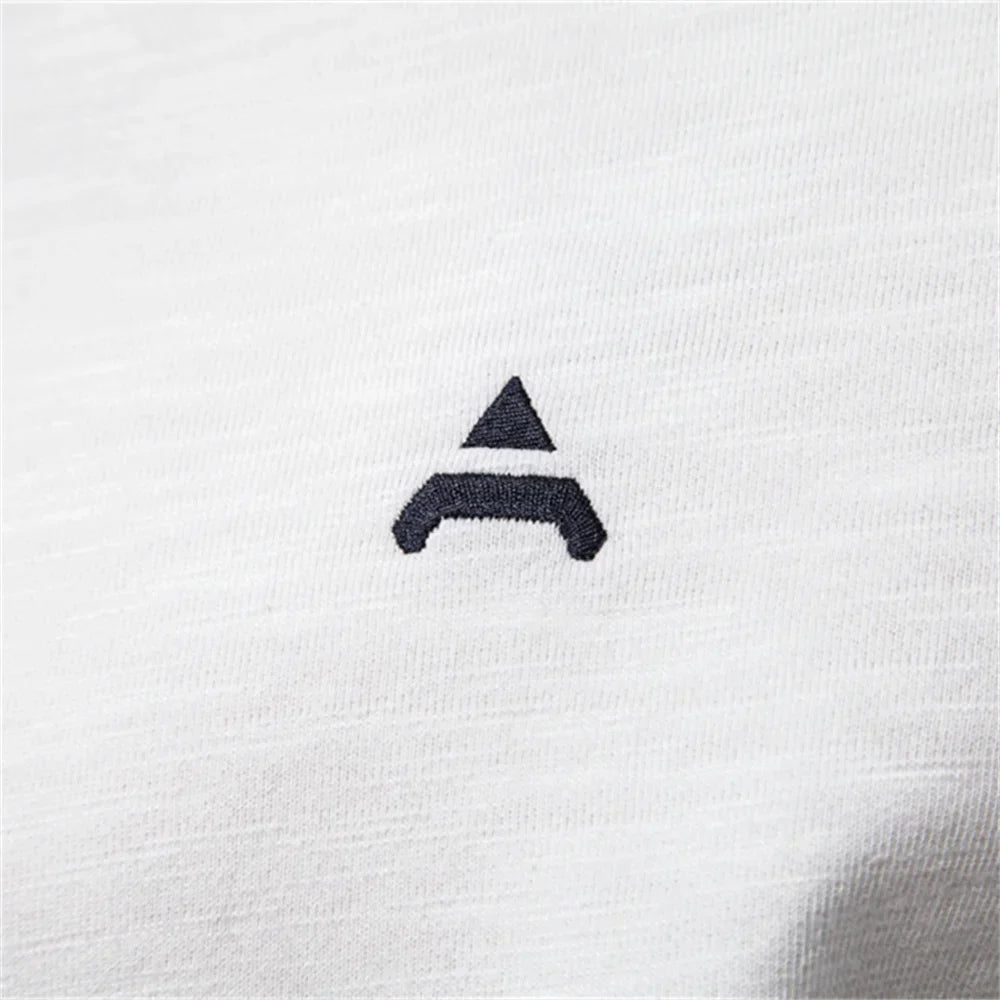 Brand Quality Mens Cotton Blend Crew Neck Sweatshirt Casual Sport Pullover Solid Embroidery Sweatshirts for Men