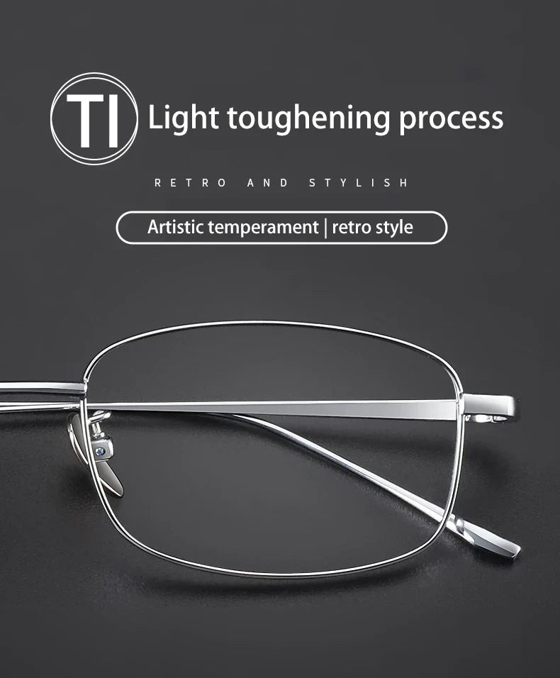 Ultra-light Women's Small Frame Geometric Design Men's Anti-blue Light Glasses Can Be Customized Prescription 8027