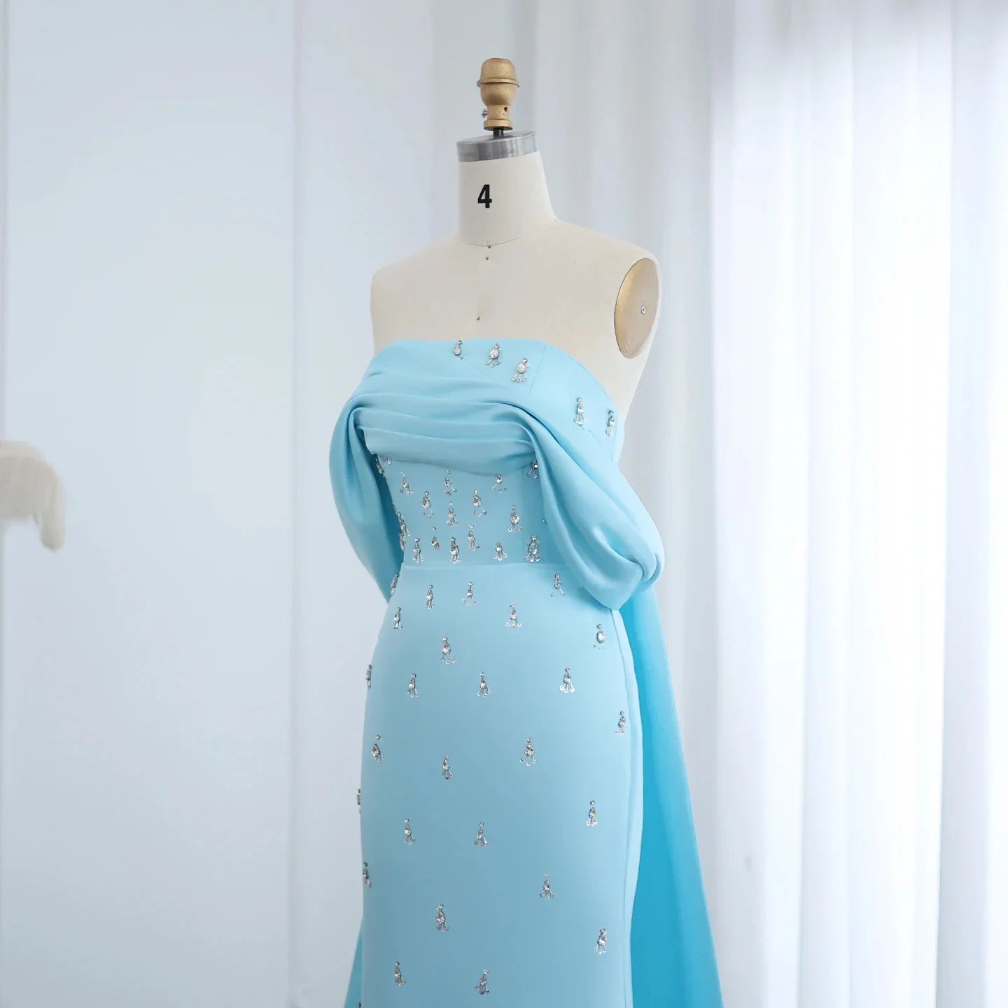 Customized Off Shoulder Evening Dresses for Women Wedding Saudi Arabia Dubai Long Formal Prom Gowns Party Baby Pink Bule Dress