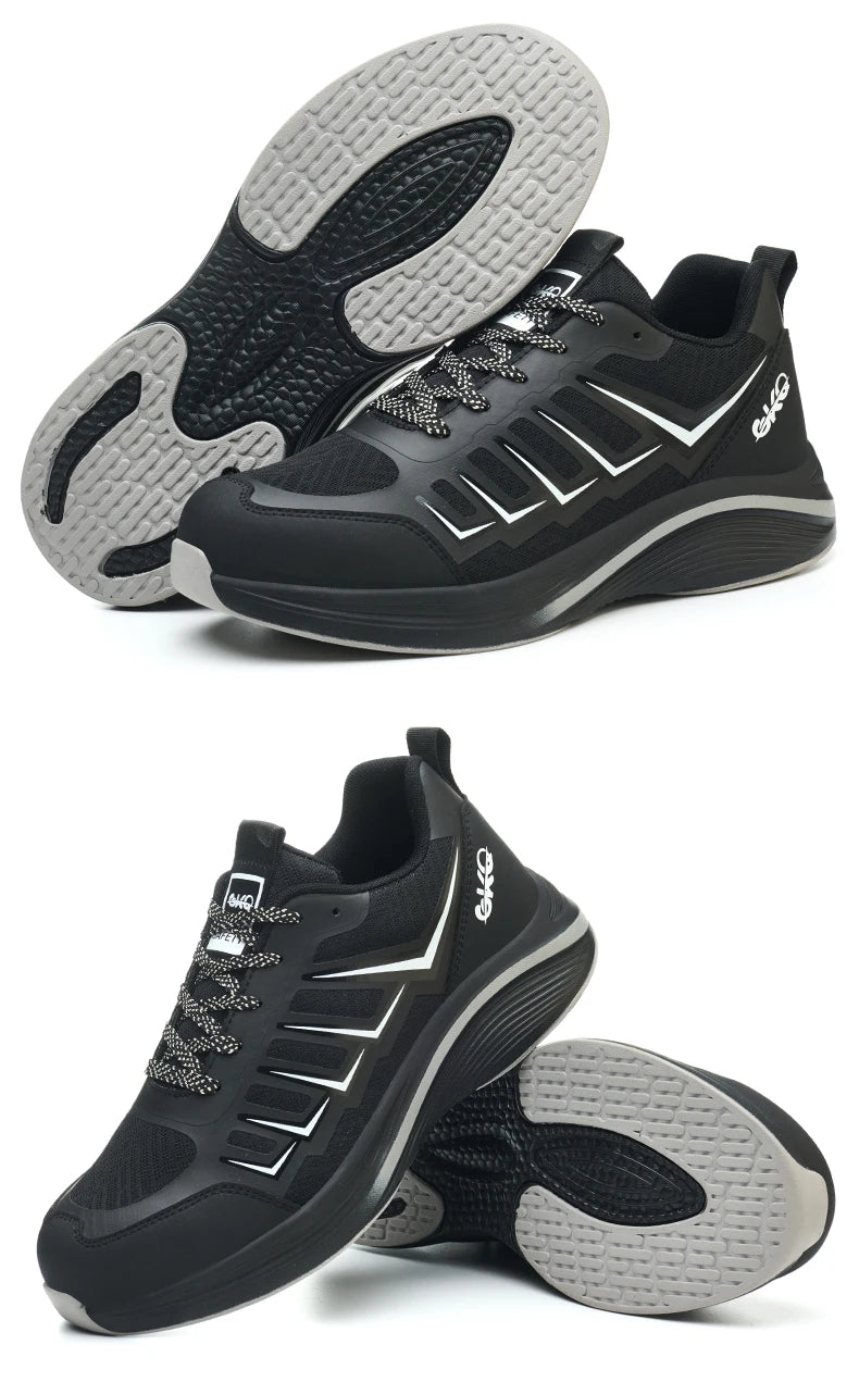 New Lightweight and Breathable Labor Protection Shoes for Men and Women Anti Smashing and Anti Piercing Steel Toe Safety Shoes