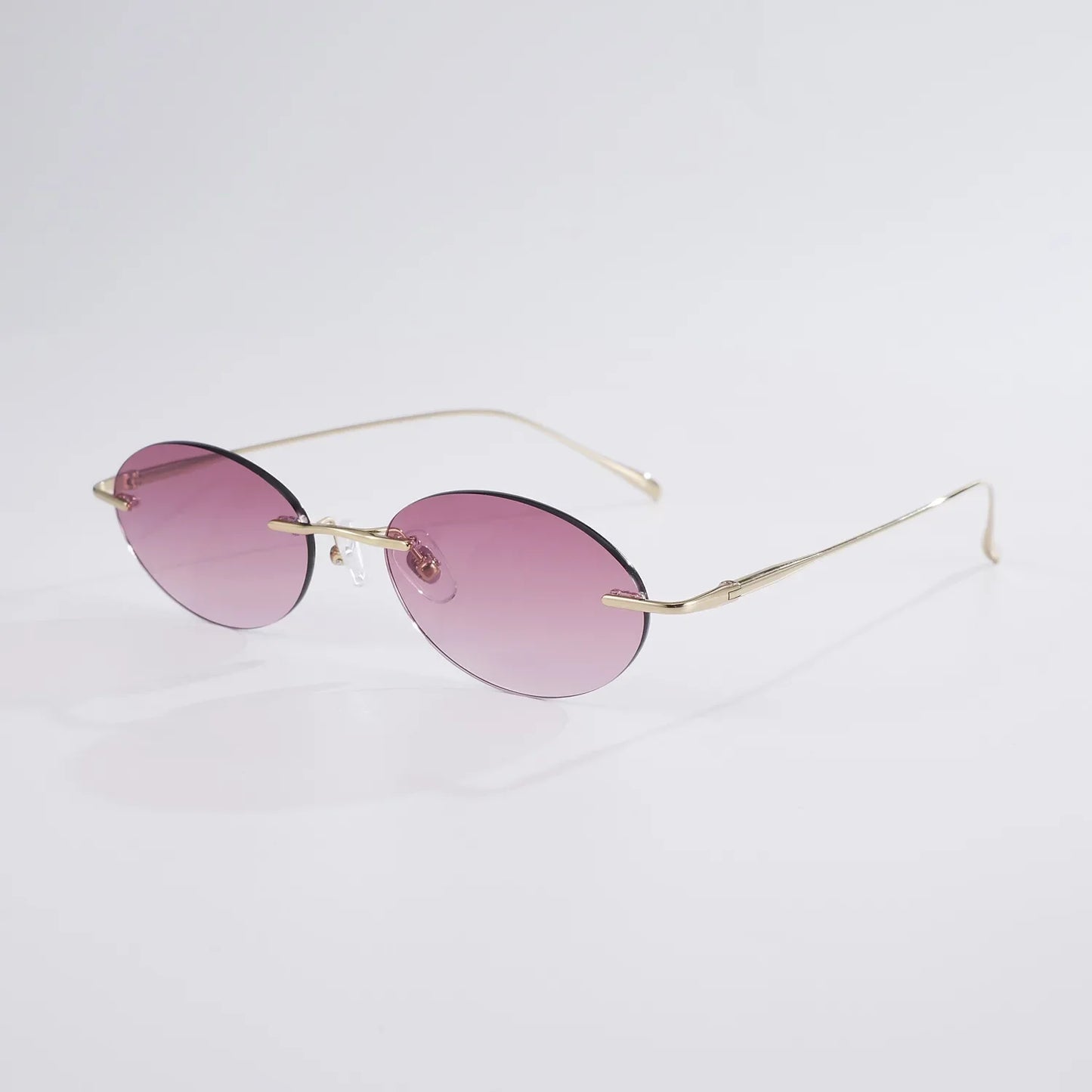 Fashion Frameless Women Polarized Sunglasses Travel Photography Sunglass Pure Titanium Frame Men Punk Sun Glasses Shades UV400