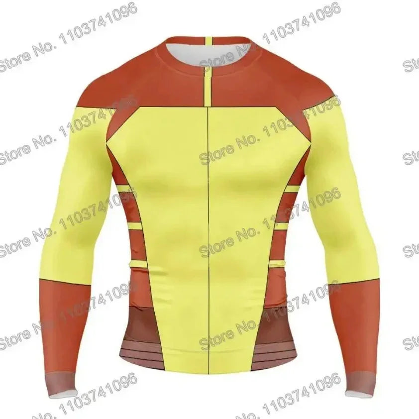 Invincible Cosplay Rash Guard Diving T Shirt BJJ RashGuard Long Short Sleeve Clothing Men Women Viltrumite Gym Shirt Costume