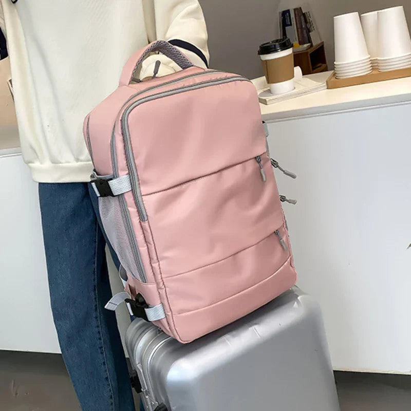 Travel Backpack Women Large Capacity Waterproof Anti-Theft Casual Daypack Bag with Luggage Strap & USB Charging Port Backpacks