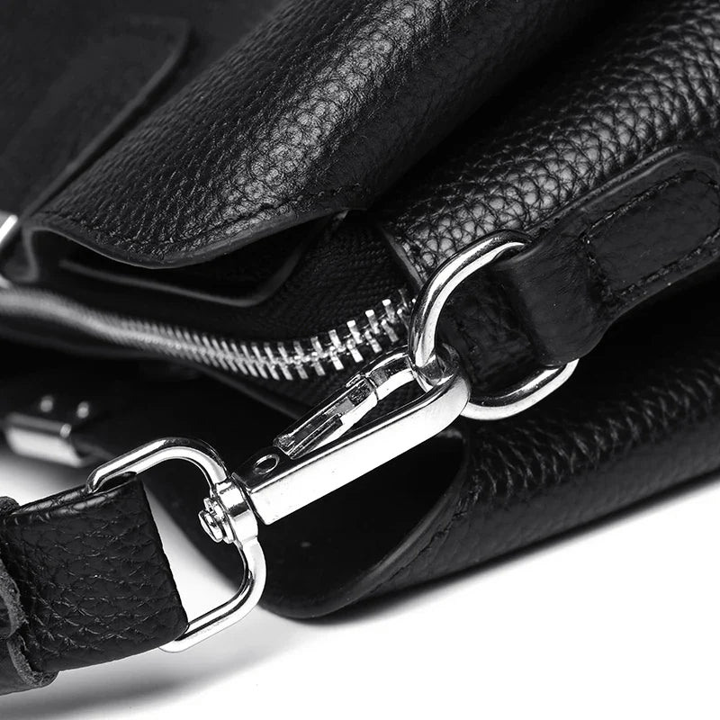 100% cowhide Bag Casual Women Hobos Handbags Bucket Bags New Women's Fashion Handbags Retro Solid Color Leather Shoulder wallet