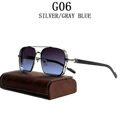 Luxe Sunglasses For Men Wooden Square Sunglasses Women Trendy Vintage Fashion Glasses Retro Trending Gafas De Sol Hombre Lunette