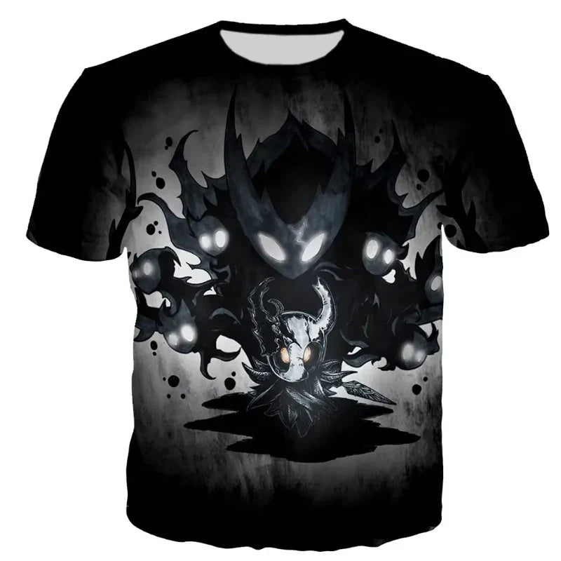Game Hollow Knight 3D Print T-Shirts Summer Men Women Casual Fashion Oversized Short Sleeve T Shirt Male Tees Tops Man Clothing