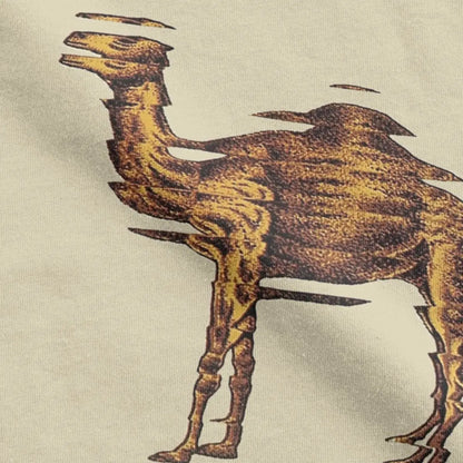 Camel Mirage Band T Shirt Men's Pure Cotton Novelty T-Shirts Crew Neck Tees Short Sleeve Tops 4XL 5XL