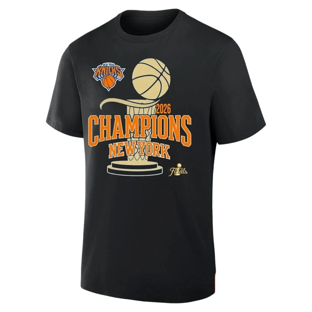 2026 New York Knicks Finals Champions Printed T shirt 100%Cotton Clothing Unisex Men‘s Women's T-Shirts Y2k Fan Tee Streetwear