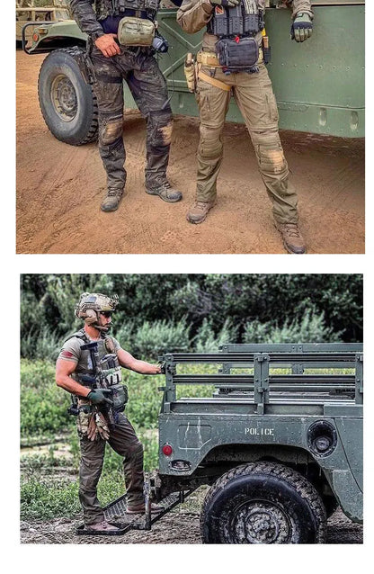 Waterproof Cargo Pant Man Tactical Pants Military Training Combat Trousers Multi Pockets Wear-Resistant Men Pants Outdoor Hiking