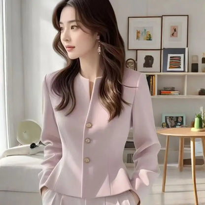 Short Suit Coat Lined Small Fragrant Style Jacket New Beautiful 2026 Temperament Gentle Versatile Spring Autumn Women's Clothing
