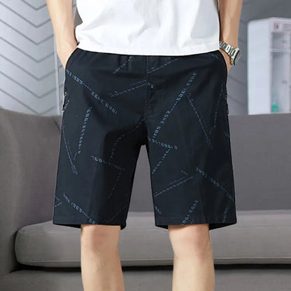 Men's Elastic Waist Sweat Shorts Relaxed Fit Mens Cargo Shorts Casual Gym Shorts Drawstring Cotton Shorts