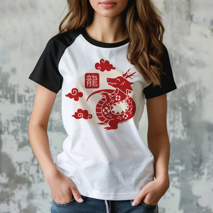 Dragon tshirt women graphic streetwear designer t shirt girl Japanese y2k clothing