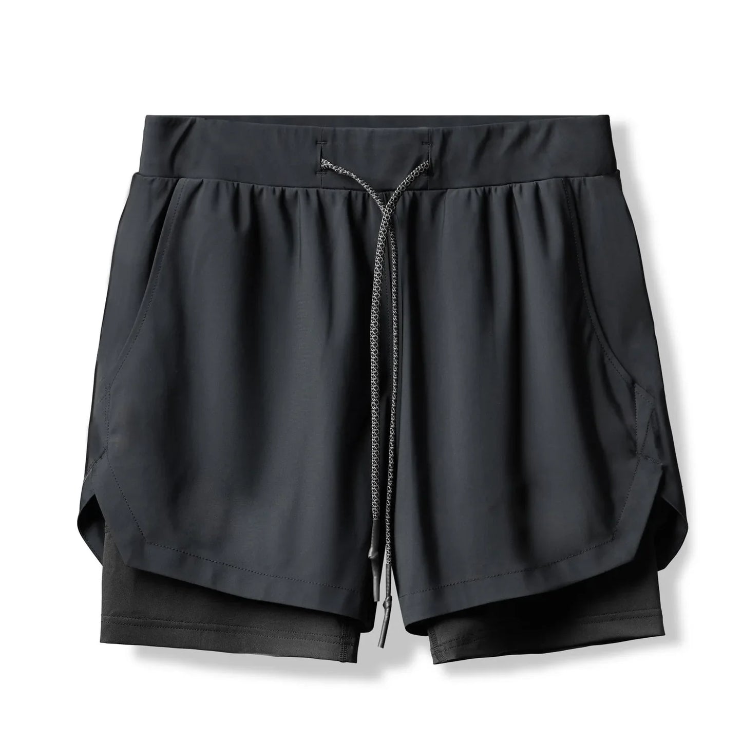 Fashion Gym Shorts for Men Clothing Casual Sweatpants Outdoor Running and Cycling Breathable Double-layer Shorts Men