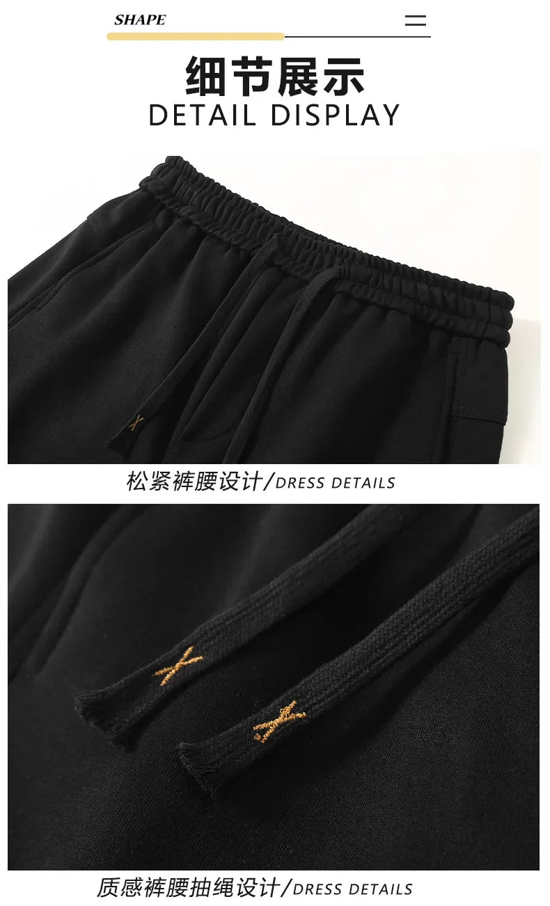 Extra Big Size Men's Pants Elastic Waist Loose Fit Jogger Male Spring Plus Large Sweatpant Fat 12XL Baggy Sport Trouser 10XL 9XL