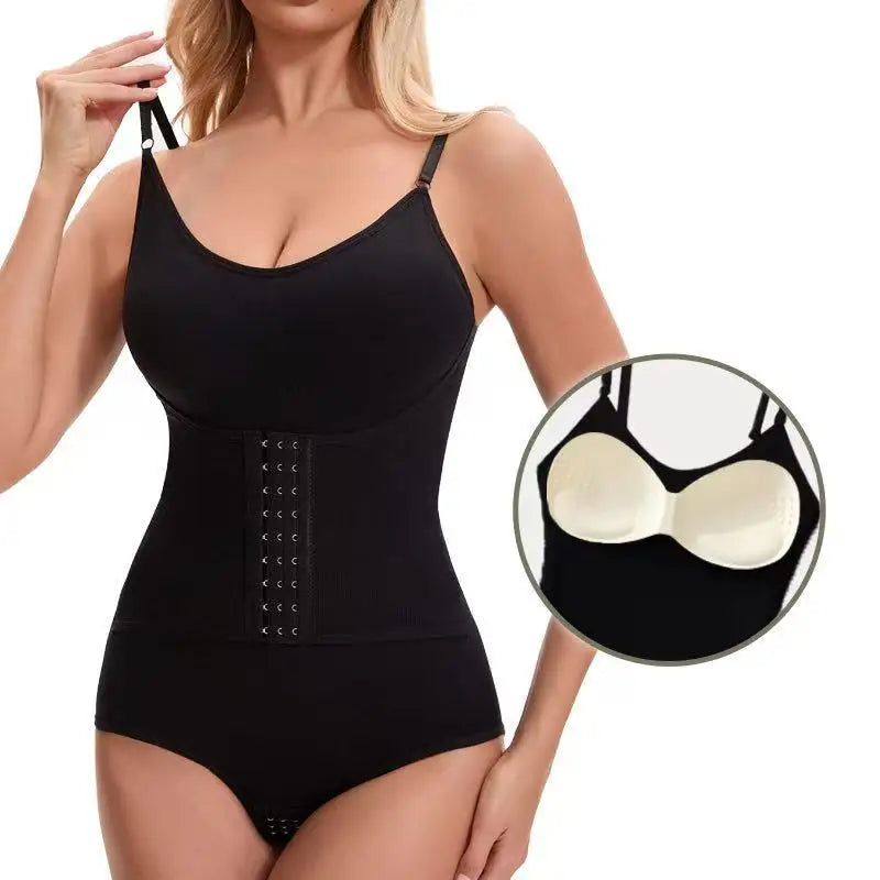 Women shapewear bodysuit tummy control tight slimming body shaper bodysuit with bras