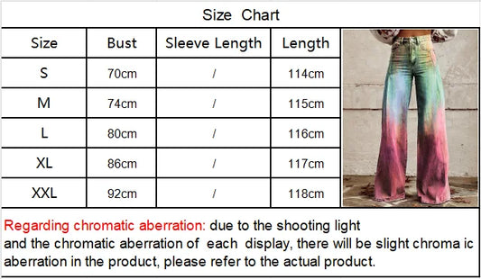 Women's Fashion Casual Trendy Faux Denim Pants Stylish Loose Fit High Waist Trousers