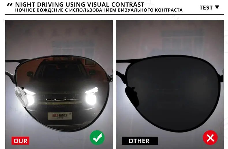 Brand Design Aviation Sunglasses Polarized Man Photochromic UV400 Glasses Woman Anti-glare Driving Goggles zonnebril heren
