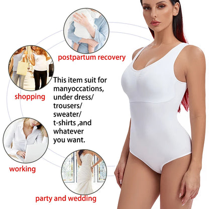 Women Shapewear Bodysuit New Tummy Control Waist Trainer Thong Body Shaper Fajas Colombianas Slimming Underwear