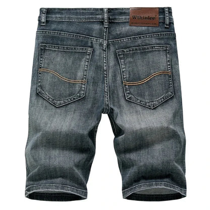2026 Summer Shorts Jeans Men Denim Pants Stretch Dark Blue Fashion Design Men's Jeans Slim Straight Male Short Jeans Hombre