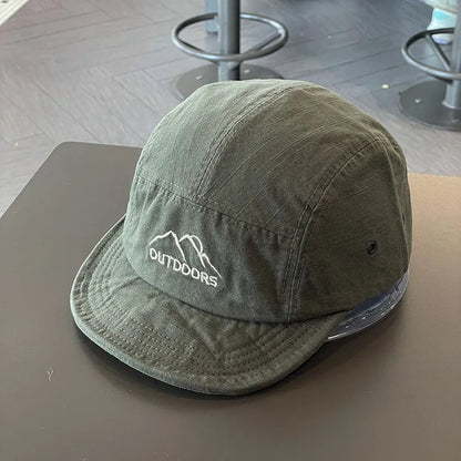 Baseball Caps for Women Short Brim Baseball Hat Men Sunshade Peaked Cap Cotton Outdoor Mountaineering Duckbill Hat Visors 모자