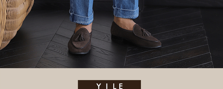 Italian Style Men's High Waist Business Neapolitan Jeans Draped Cuffed Straight Leg Western Pants Youth Trendy Wear Resistant