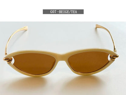 Designer Cat Eye Sunglasses Women Trendy 2026 Fashion Glasses Vacation Shades Luxe  Lunette Soleil Femme Lentes De Sol Mujer Sun
