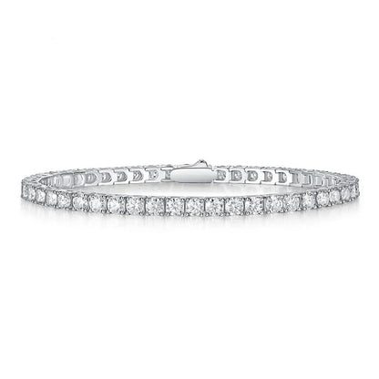 2024 New In GRA Certified 3/4/5/6.5MM White Full Moissanite Tennis Bracelet for Women Men 925 Silver Diamond Link Bracelets