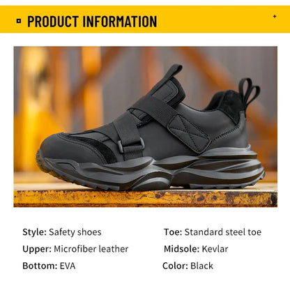Lightweight Fashion 2024 Safety Shoes For Men Anti-smash Anti-puncture Work Sneakers Steel Toe Shoes Male Work Boots Protective