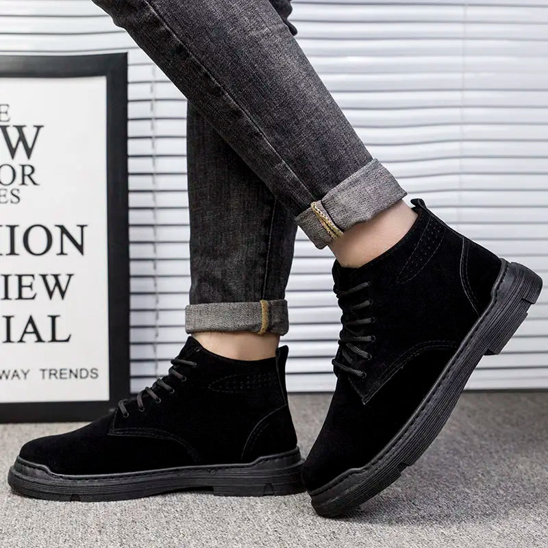 New Casual Trendy 2025 Male Shoes Comfortable Designer Original Deals Low Price Non Slip Footwear Cheap Fashion Y2k Men's Boots