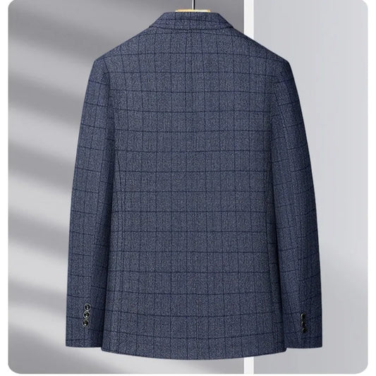 2025 Autumn Winter Woolen Suit Jacket for Men's Korean Slim Fit Casual Business Suit Jackets Social Office Blazers Men Clothing