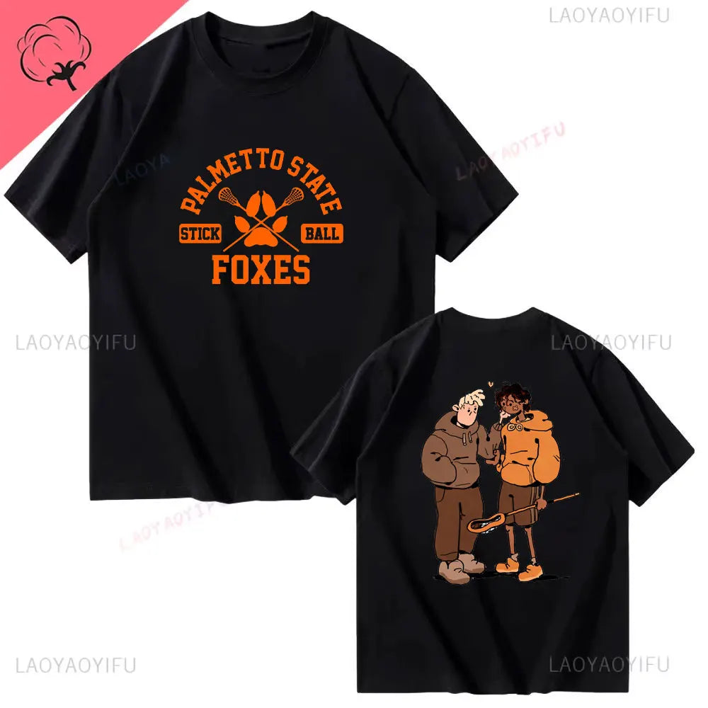 All for The Game Palmetto State Foxes Andrew Minyard Cotton High Quality EU Size Tops Men T-Shirt Y2k Unisex Harajuku Clothing