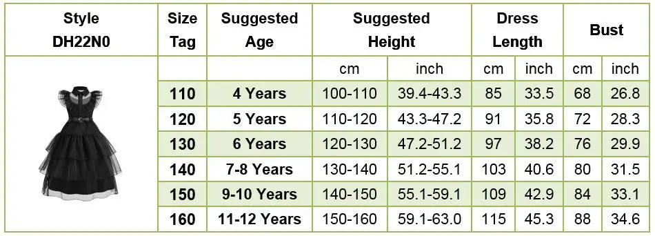 Girl Costume Kids Cosplay Black Witch Princess Dress Children Pageant Dinner Dress Girl Halloween Party Dancing Clothing