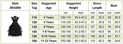 Girl Costume Kids Cosplay Black Witch Princess Dress Children Pageant Dinner Dress Girl Halloween Party Dancing Clothing