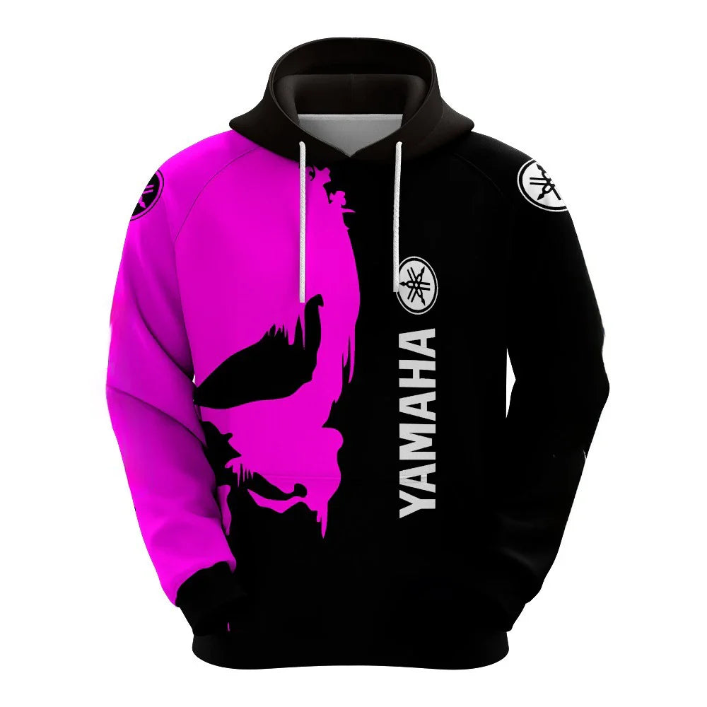2026 New Yamaha Motorcycle Racing Suit Men's And Women's Oversized Breathable Quick Drying Sports Hoodie Motocross GP Jersey