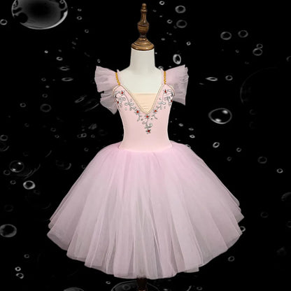 Fashion Children's Day Ballet Dress Kids Tutu Puffy Dance Wear Princess Dresses Girls Summer Performance Clothes Girl Vestidos