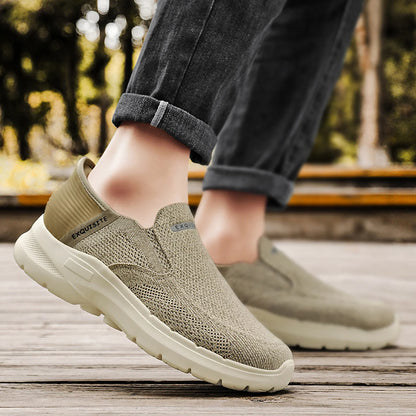 New Summer Breathable Canvas Shoes Men Loafers Slip On Sneakers Fashion Casual Men Shoes Lightweight Flats Men Driving