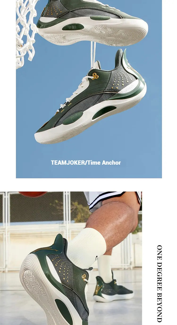 Team Joker Men Basketball Shoes Combat Rebound Anti-slip Wear-resistant CQT-QU!K Stable High-top Sneakers 572511105